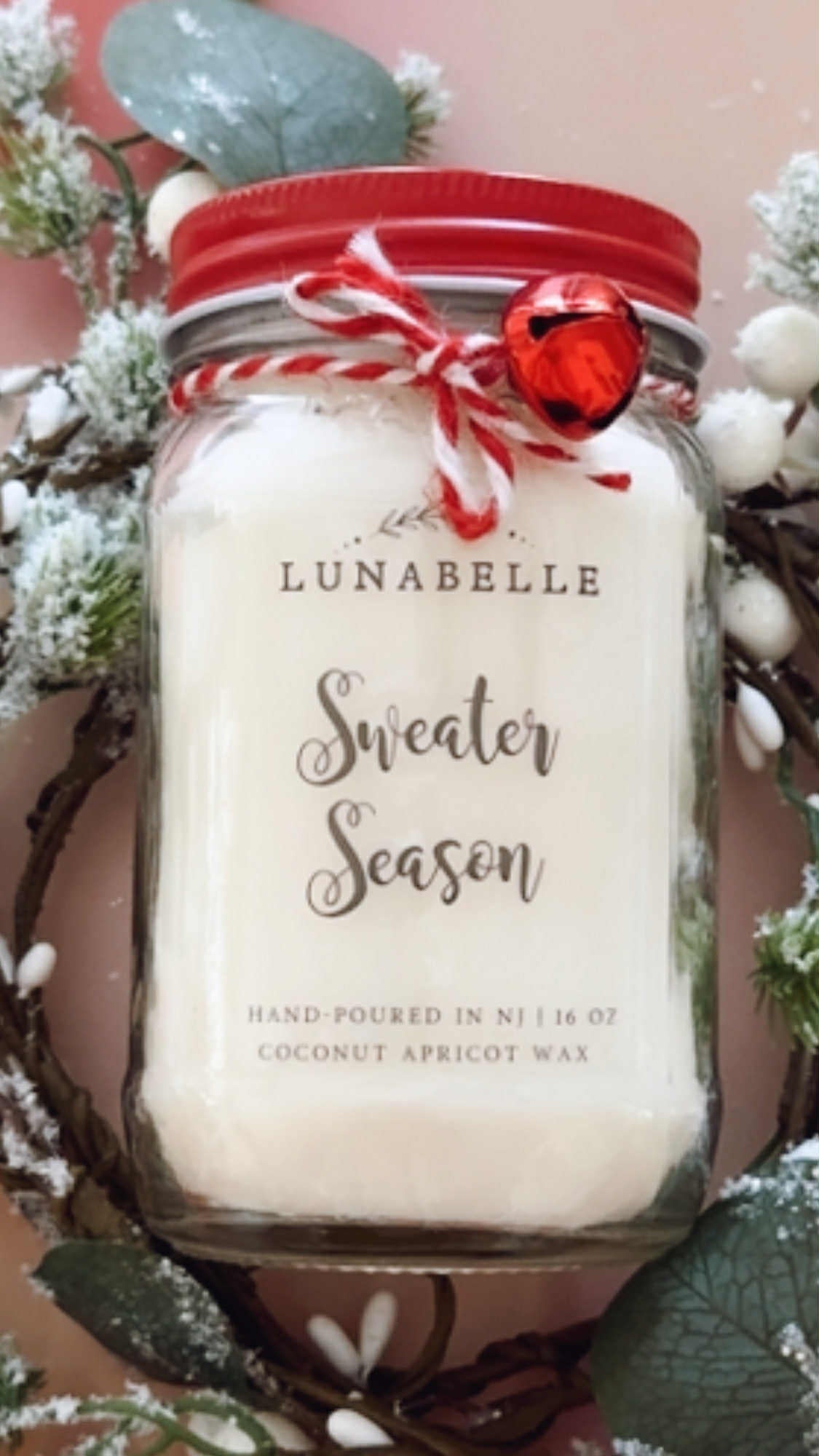 Sweater Season Christmas Candle