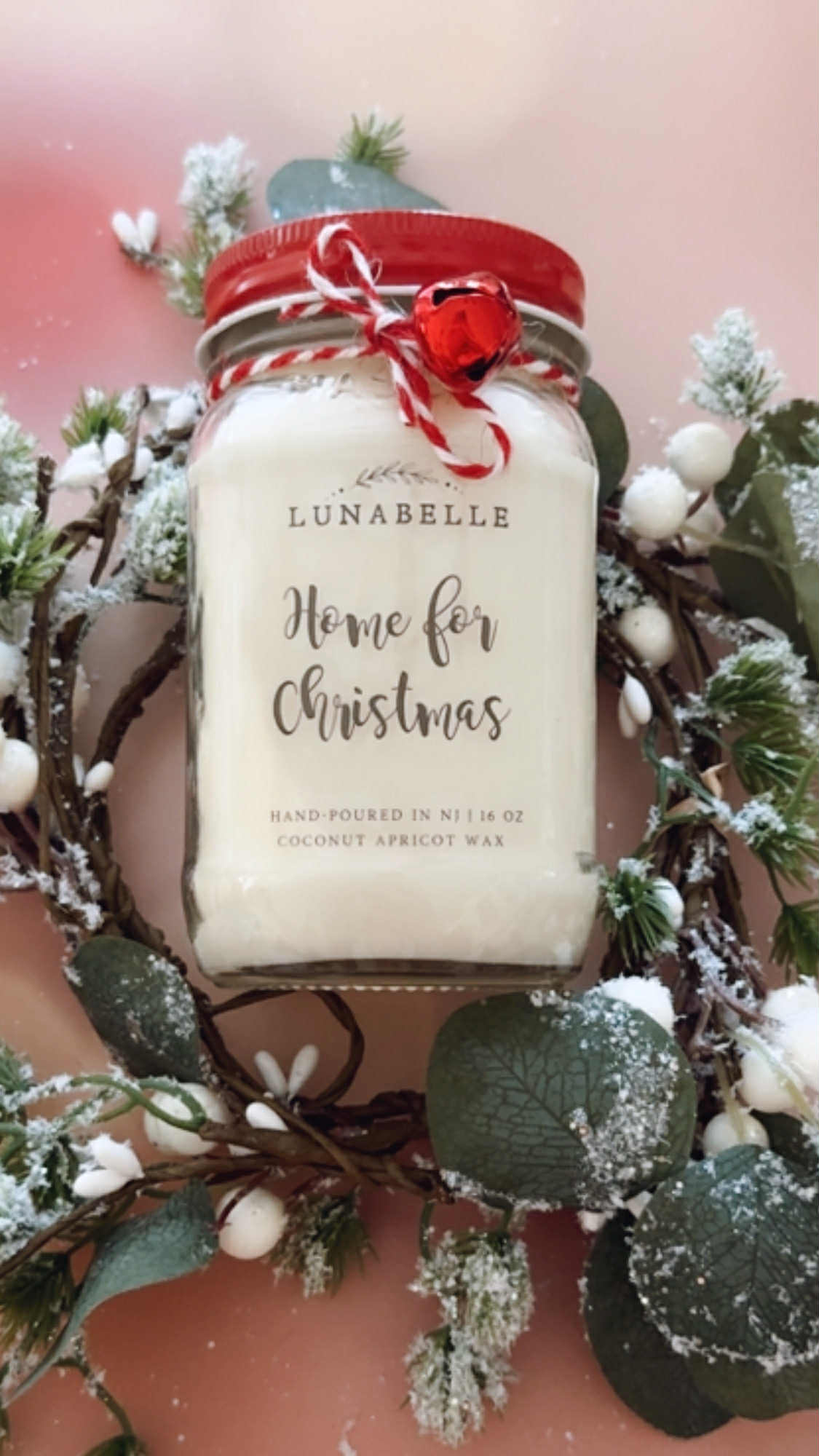 Home for Christmas Christmas Candle