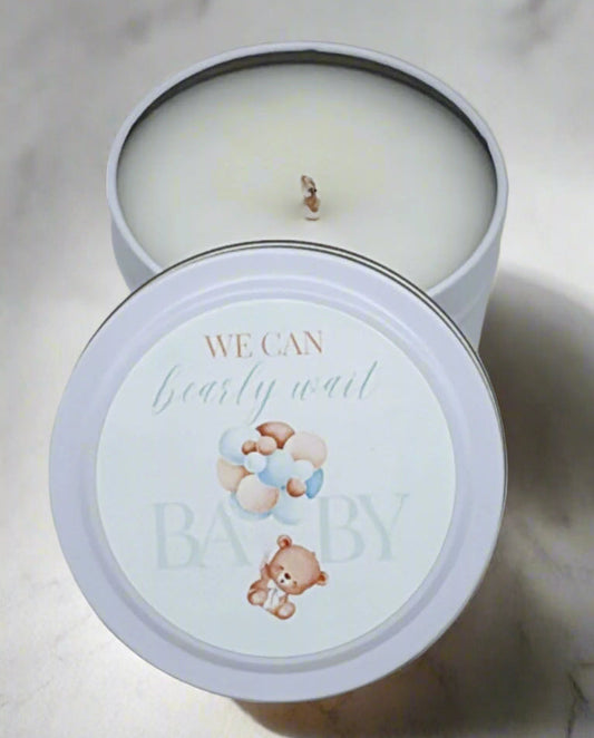 We Can Bearly Wait (Blue) - LunabelleDesignUSA