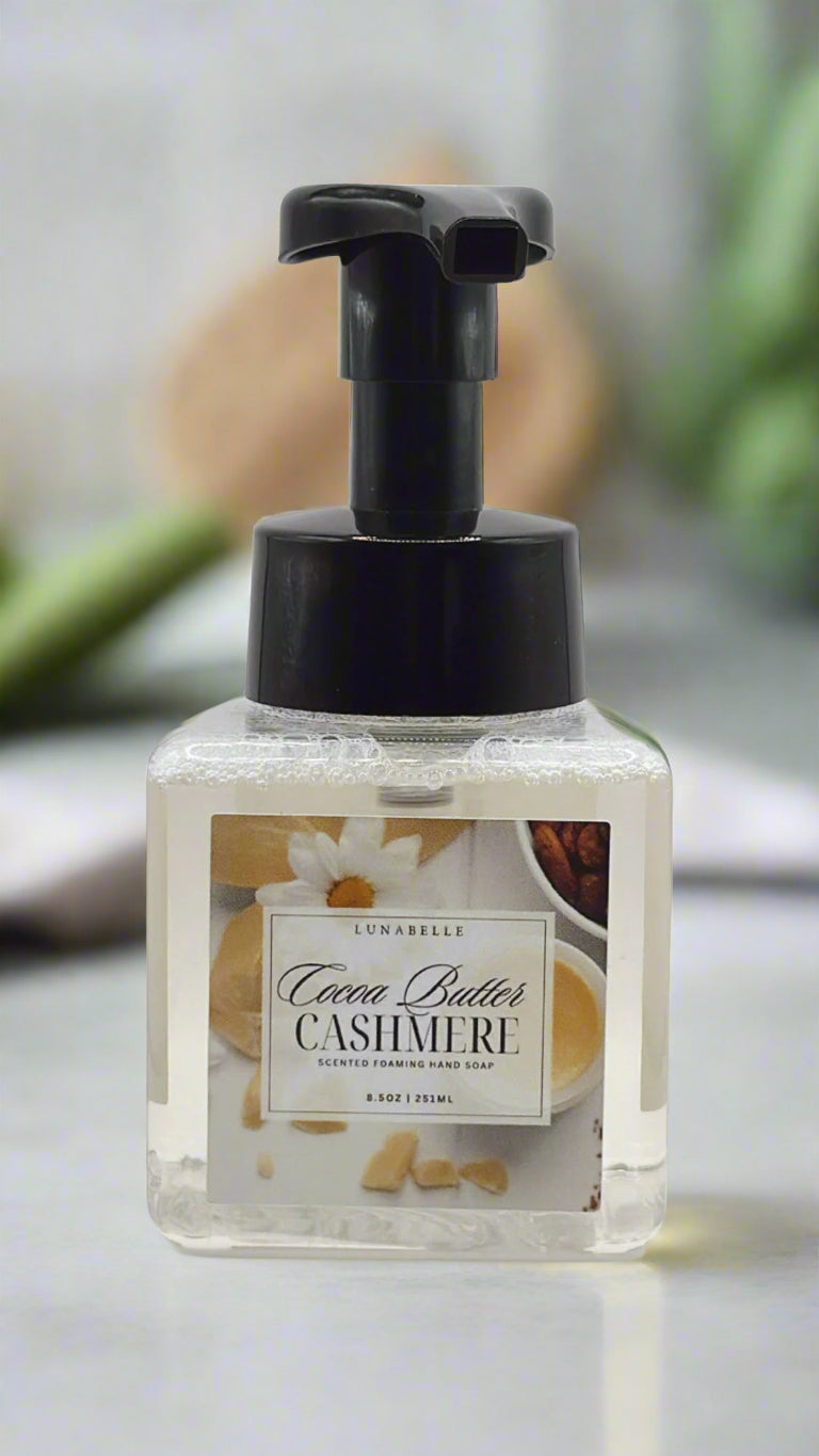 Cocoa Butter Cashmere Foaming Hand Soap, 8.5 OZ. – Gentle & Clean Cleanser