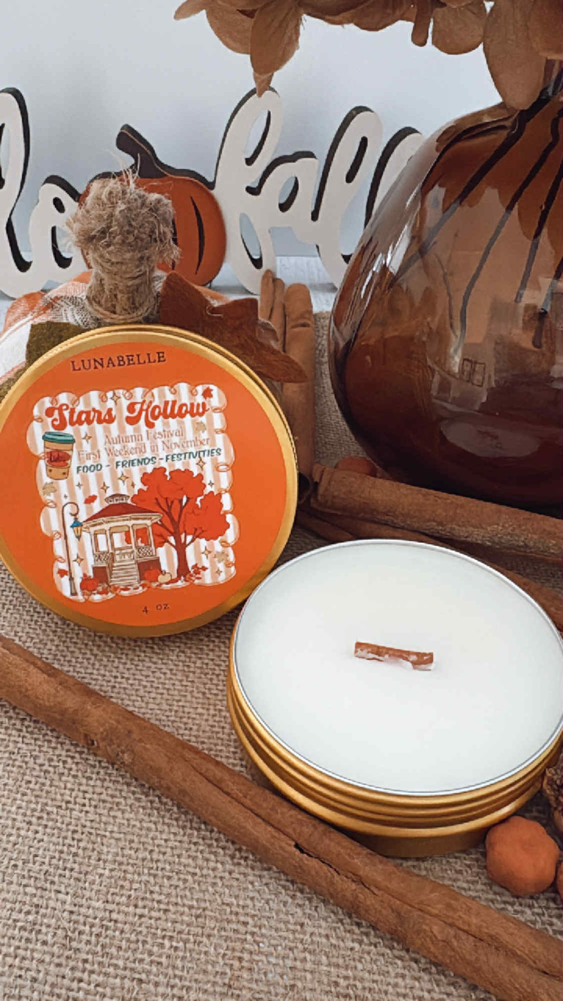 Gilmore Girls Inspired Candle Gift Set – Autumn in Stars Hollow Collection