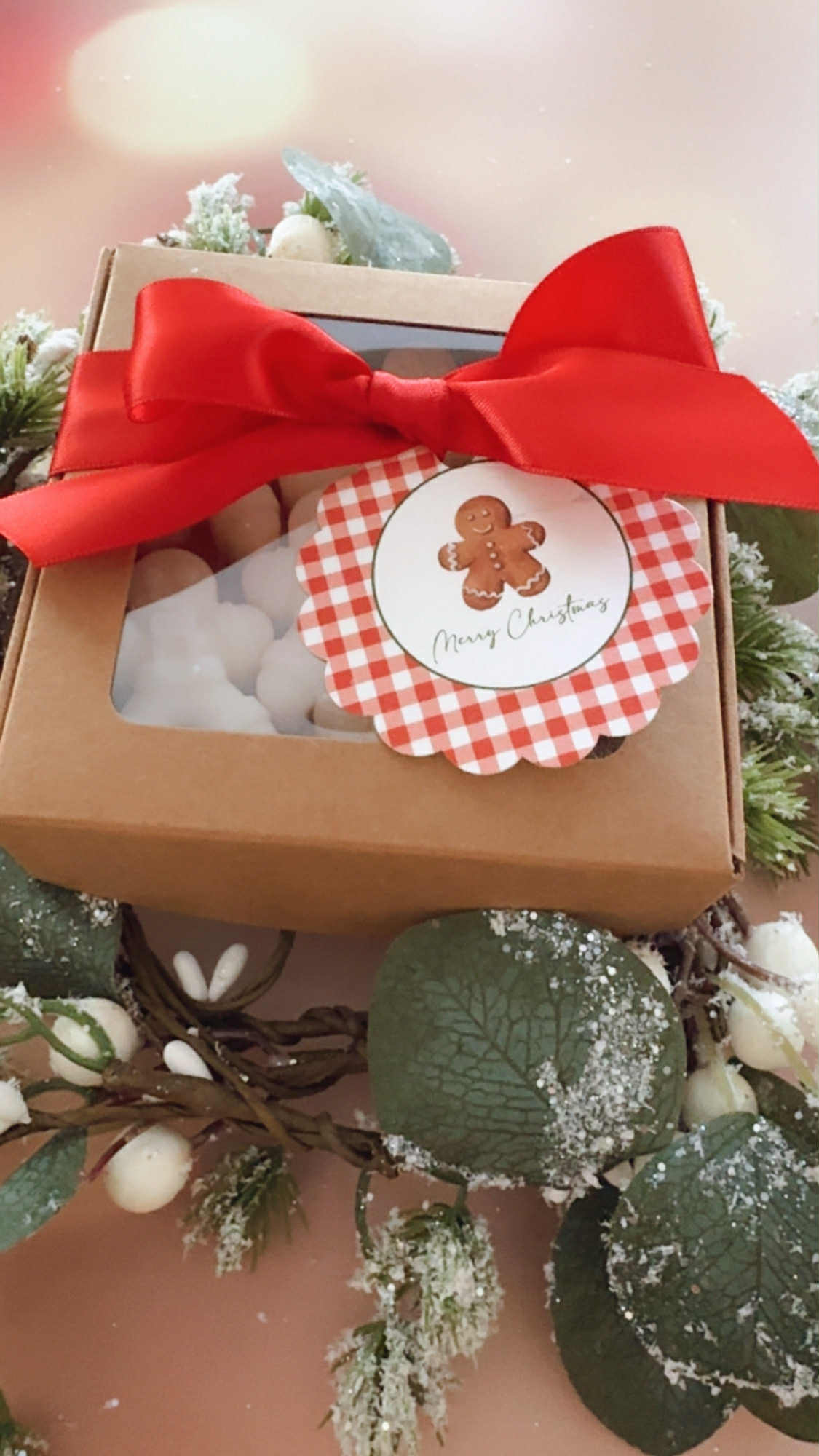 Frosted Gingerbread Wax Melt Gift Box | Christmas Candle Alternative