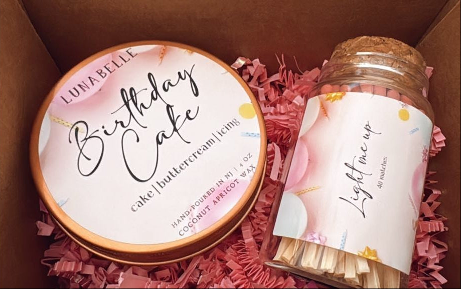 Birthday Candle Gift Set, 4 oz. Tin