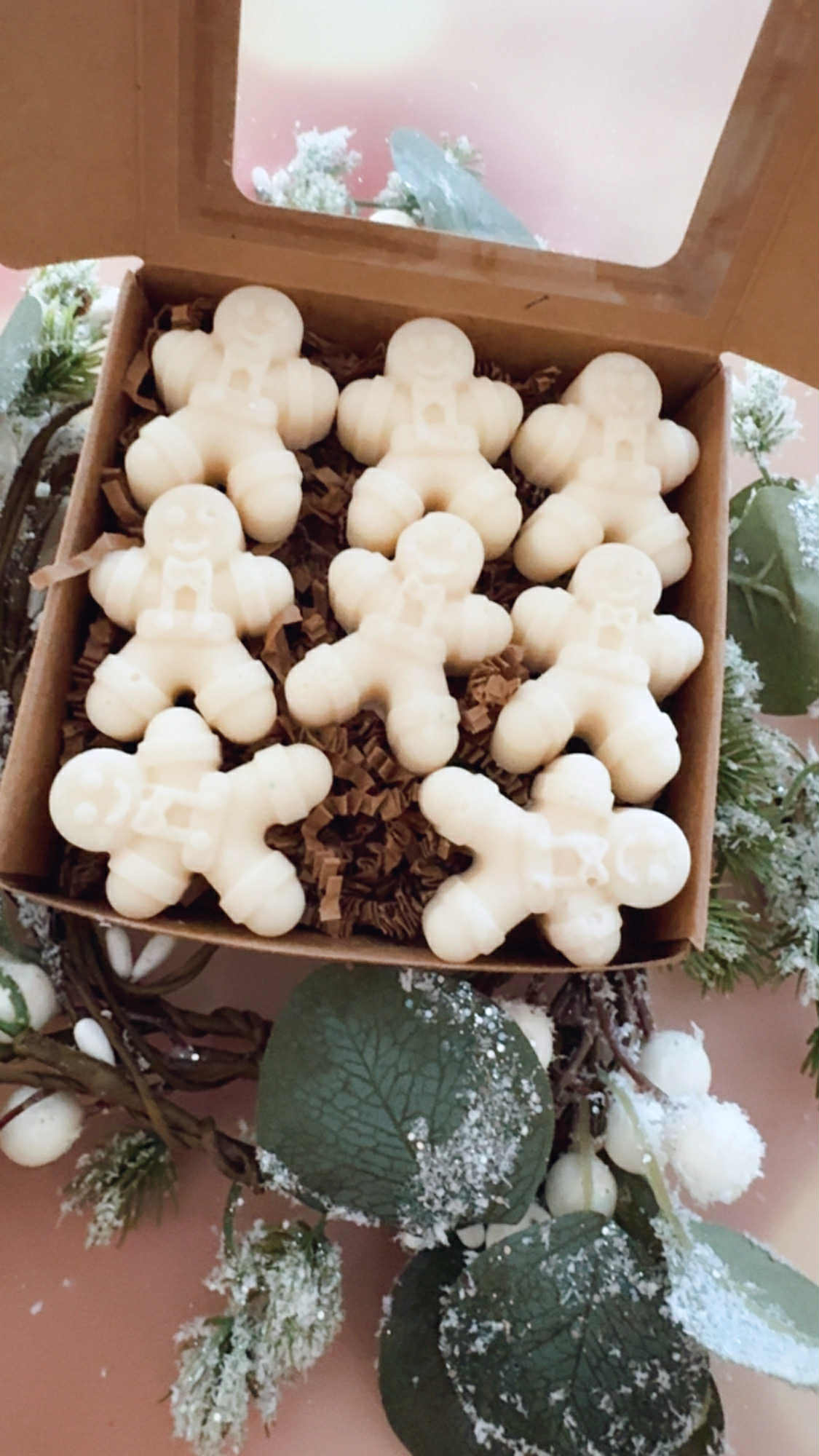 Frosted Gingerbread Wax Melt Gift Box | Christmas Candle Alternative