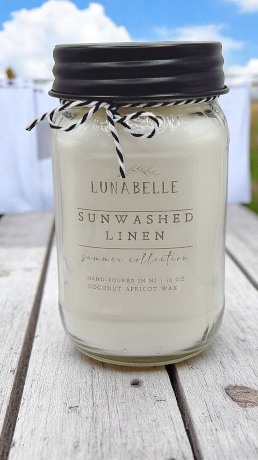 Sunwashed Linen Scented Candle