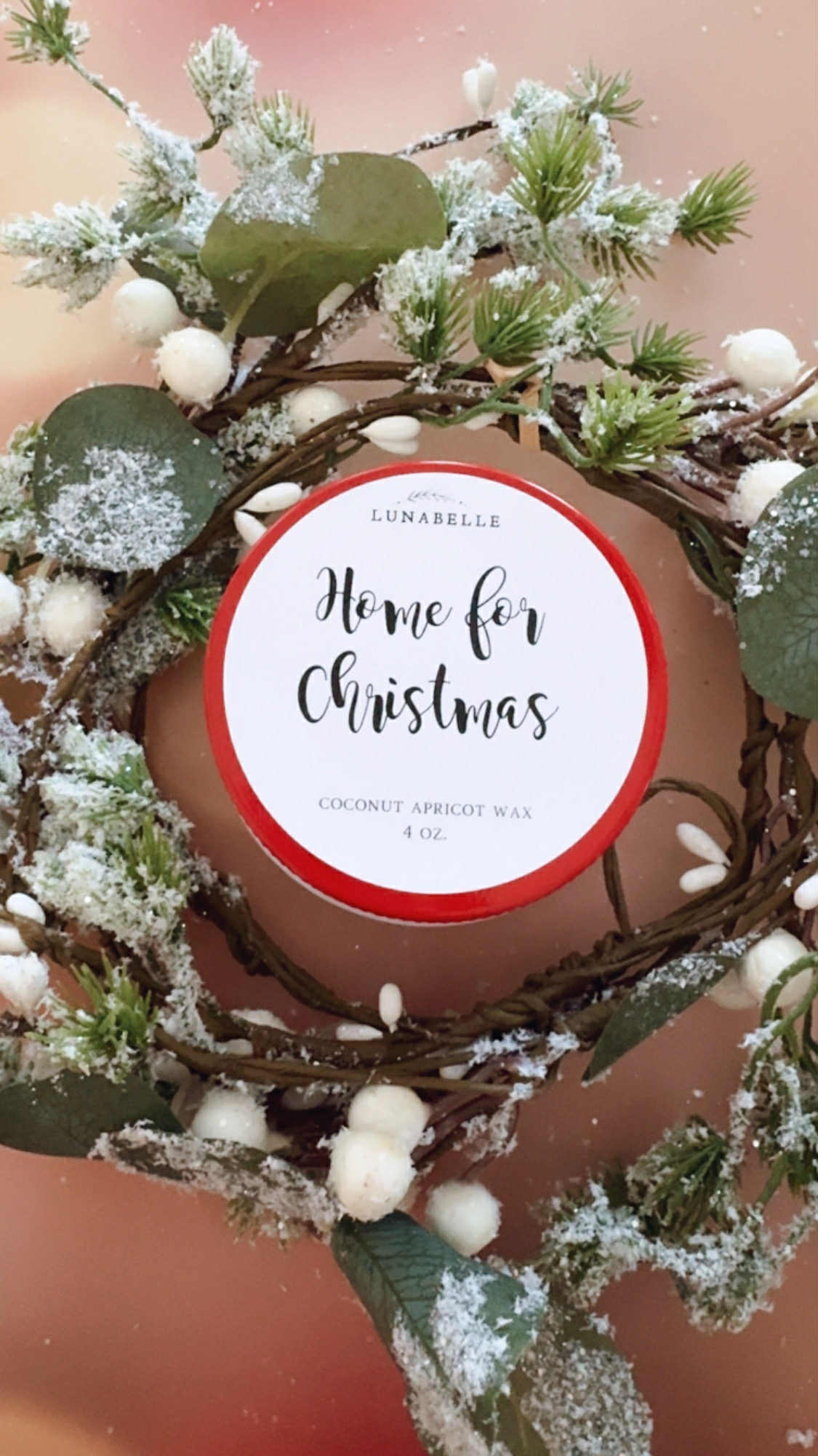 Home for Christmas Christmas Candle