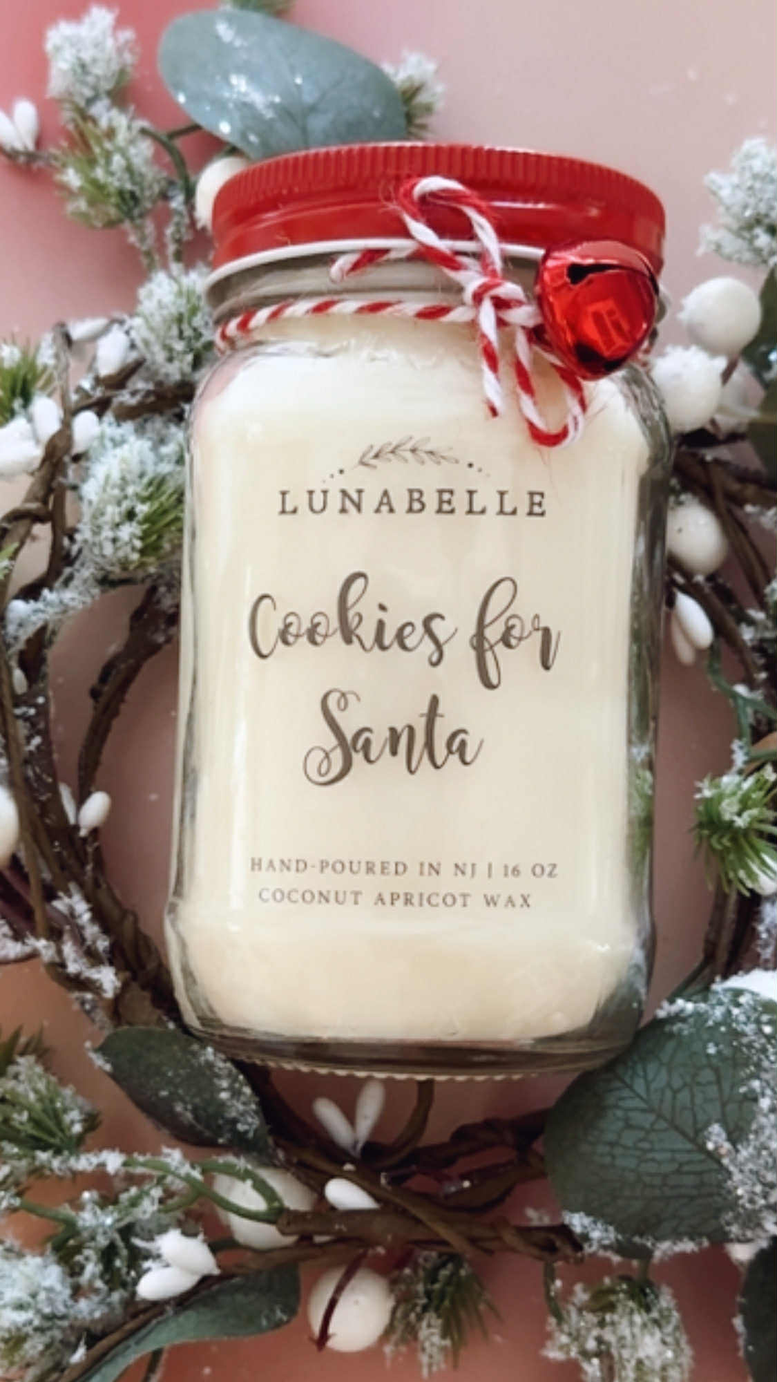 Cookies for Santa Christmas Candle