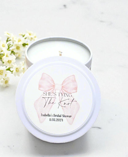 She's Tying The Knot Bridal Shower Bulk Candle Favor